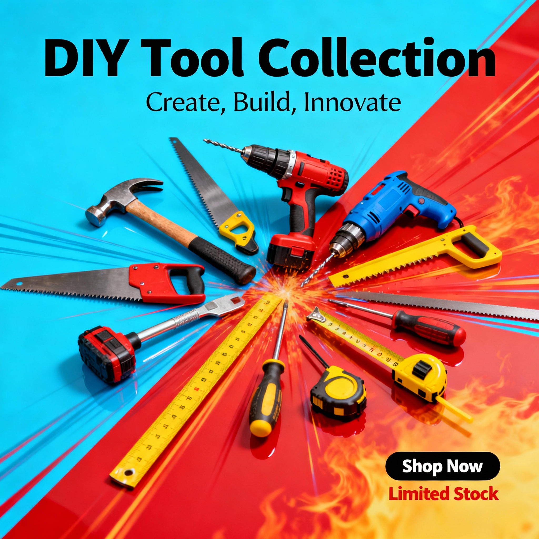 DIY Tools, Batteries, Bulbs