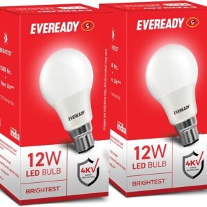 Eveready 12W LED Bulb (B22 - 6500K) Pack of 2