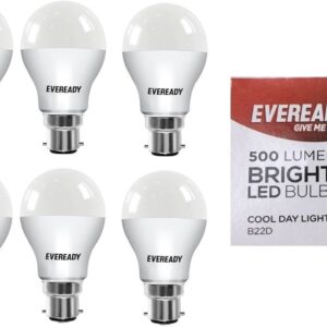 Eveready 5W LED Bulb (B22 - 6500K) Pack of 6