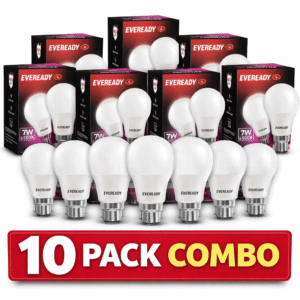 Eveready 7W LED Bulb (B22 - 6500K) Pack of 10