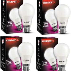 Eveready 7W LED Bulb (B22 - 6500K) Pack of 4