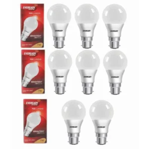 Eveready 7W LED Bulb (B22 - 6500K) Pack of 8