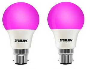Eveready 9W Neonix LED Bulb (B22 - Pink) Pack of 2