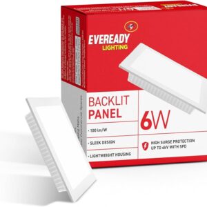 Eveready Backlit Panel 6W Square 4000K Pack of 1