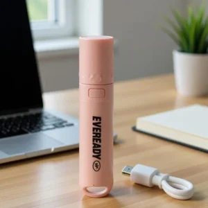 Eveready DL103 1w Glow Stick Rechargable Pocket Torch with C-Type Fast Charging in 3.5 Hours Pack of 1 (Colors may vary)