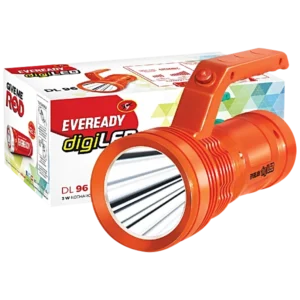 Eveready DL 96 Marshal 3w Rechargable Torch Easy Plug and Play with Charging Indicator Pack of 1 (Colors may vary)