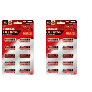 Eveready Ultima AAA Alkaline Battery Pack of 20