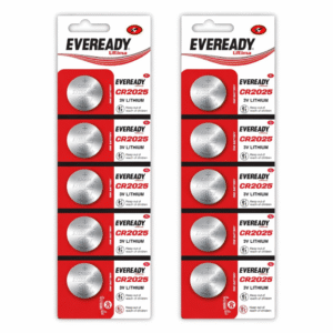 Eveready Ultima Coin Battery 3V CR2025 Pack of 10
