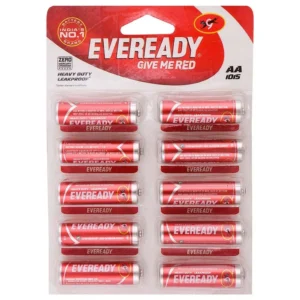 Eveready Carbon Zinc AA Battery Pack of 10 - Model 1015-10